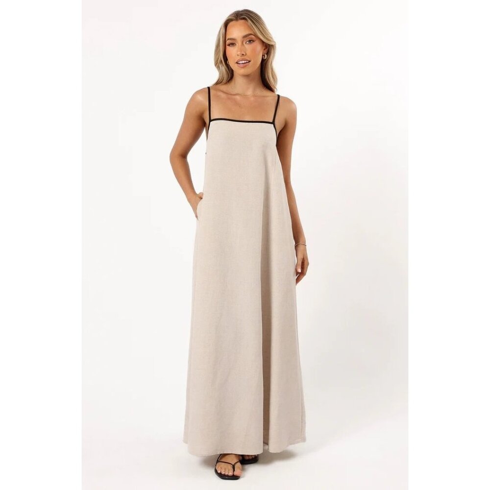 MVN Elliana‎ Maxi Dress In Beige Size XL